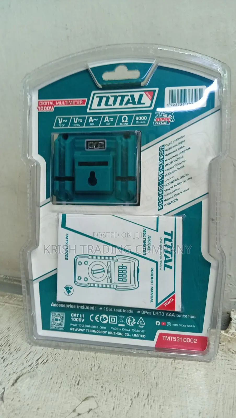 Total 1000v Digital Multimeter – Professional Electrical Tester