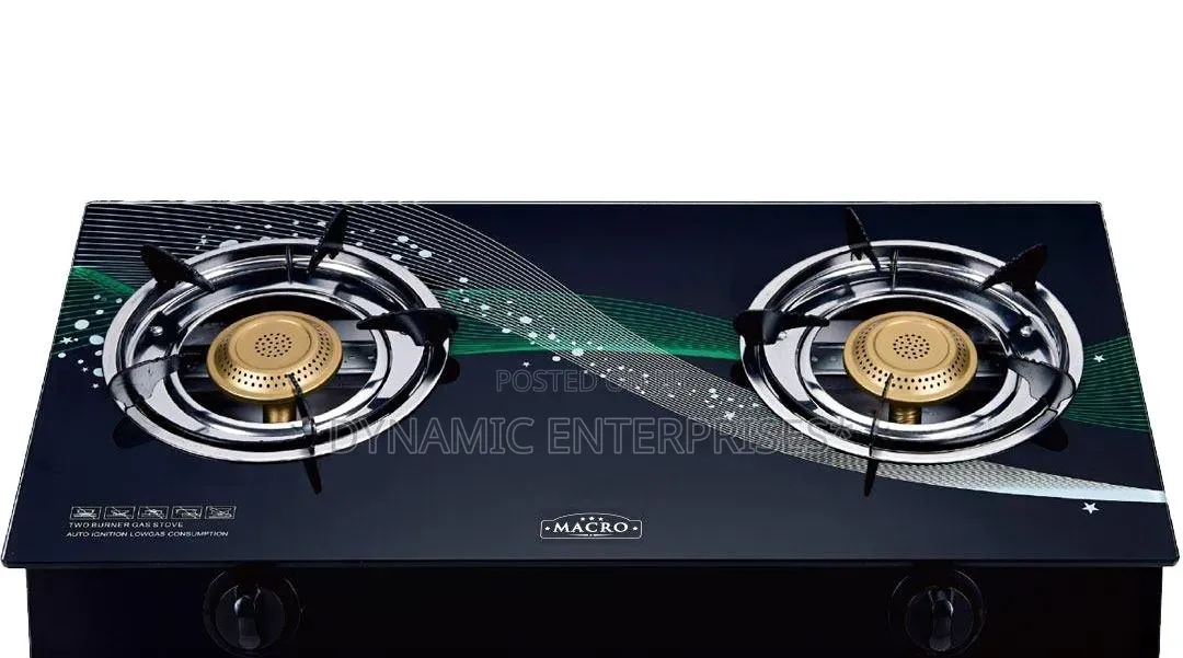 Macro Cooker Two Burner Glass Top