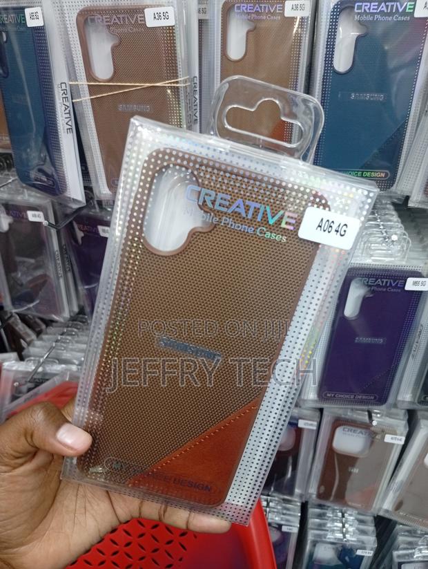 Samsung Galaxy A06 Leather-Style Minimalist Back Case - thumbnail 2