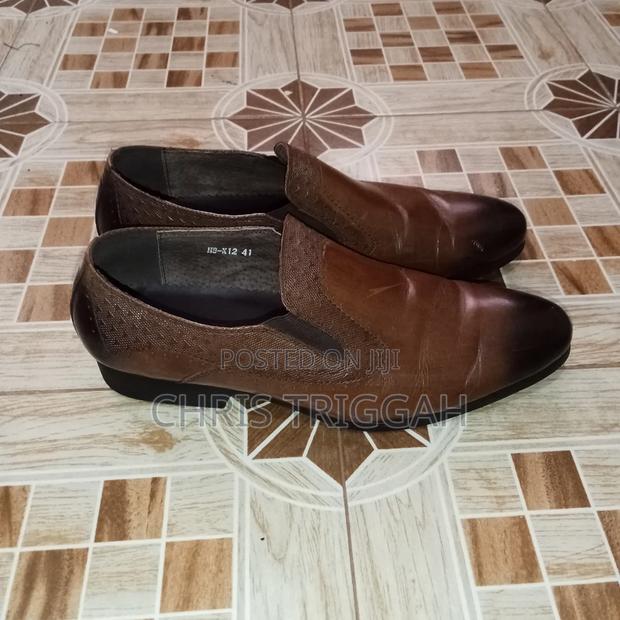 Official Brown Leather Shoes Size 41