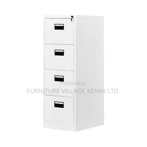 4 Drawer Single Lock Metallic Cabinet