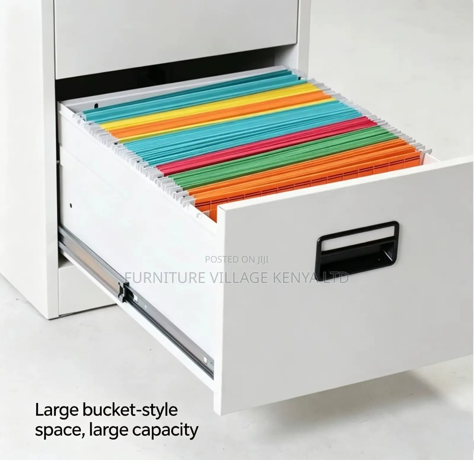 4 Drawer Single Lock Metallic Cabinet