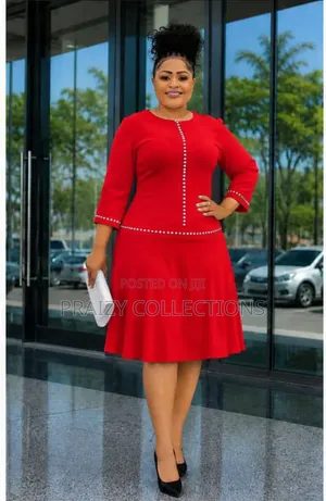 Elegant Rhinestone Fit Flare Dress