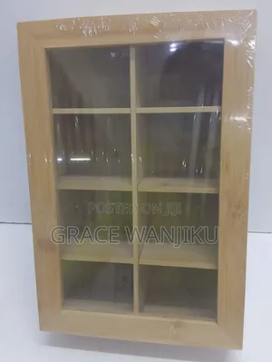 8 Slots Bamboo Wooden Teabag Organiser