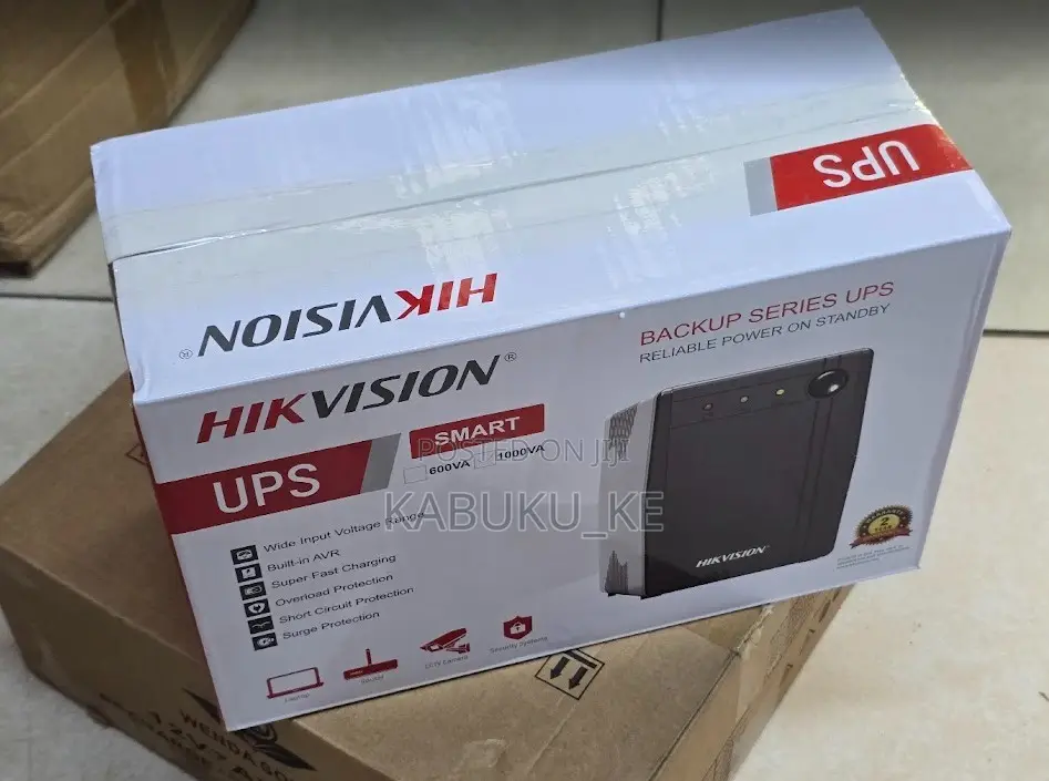 Hikvision 1000va Smart Ups 2-Port Backup Power Supply
