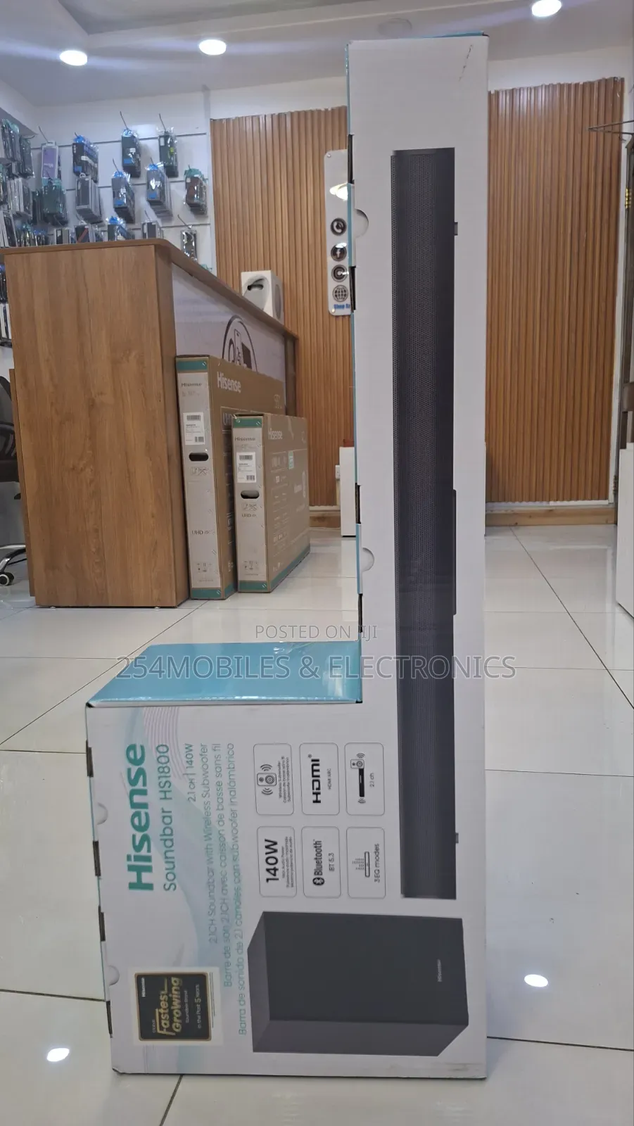 Hisense Hs1800 140w Soundbar | 2.1 Channel Soundbar