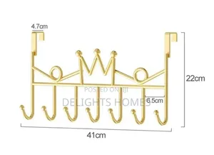 Heavy Gauge Behind The Door 7 Hooks Hanger_pa