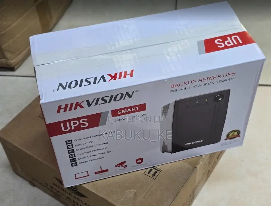 1000va 1kva Hikvision Backup Ups With Avr Surge Protection