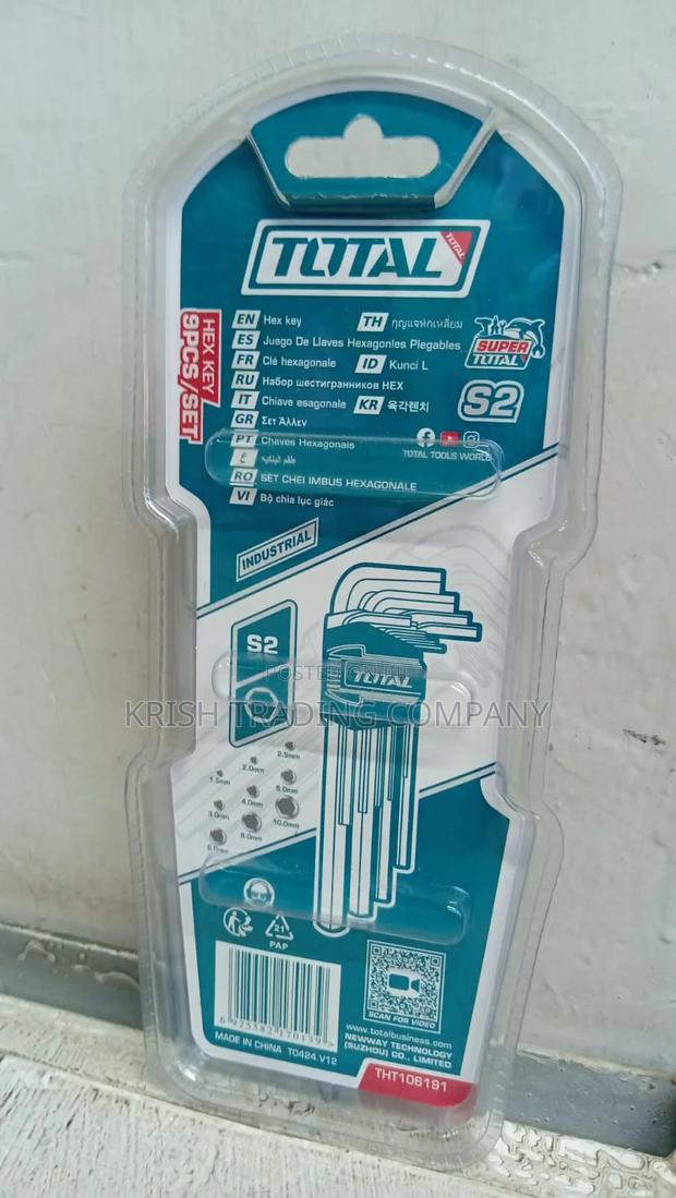 Total 9pcs Hex Key Set Tht106191 - thumbnail 2