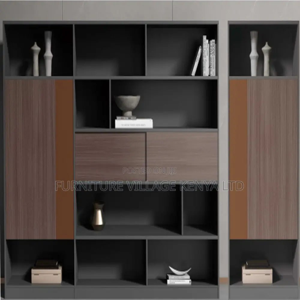 Imported Wooden Office Wall Unit