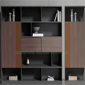 Imported Wooden Office Wall Unit