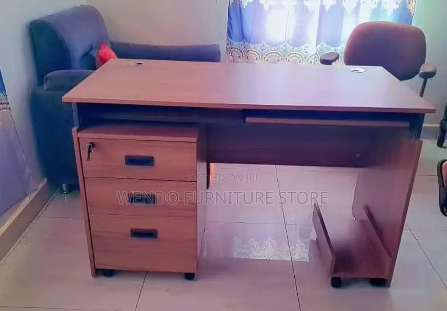 Office Desk; 1400mm Home Office Desk With Books Drawers