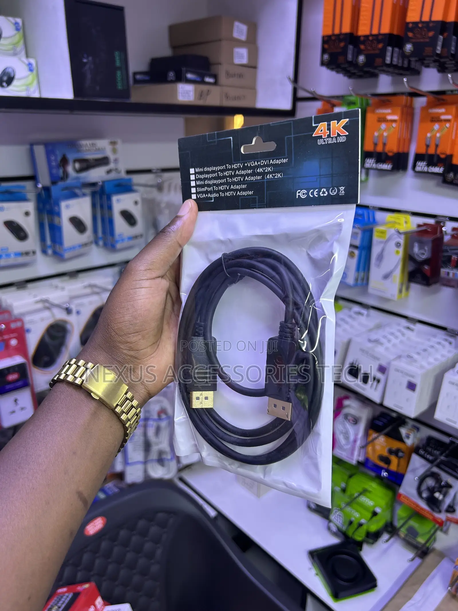 Displayport (Dp) To Displayport Cable – High-speed Video Cable
