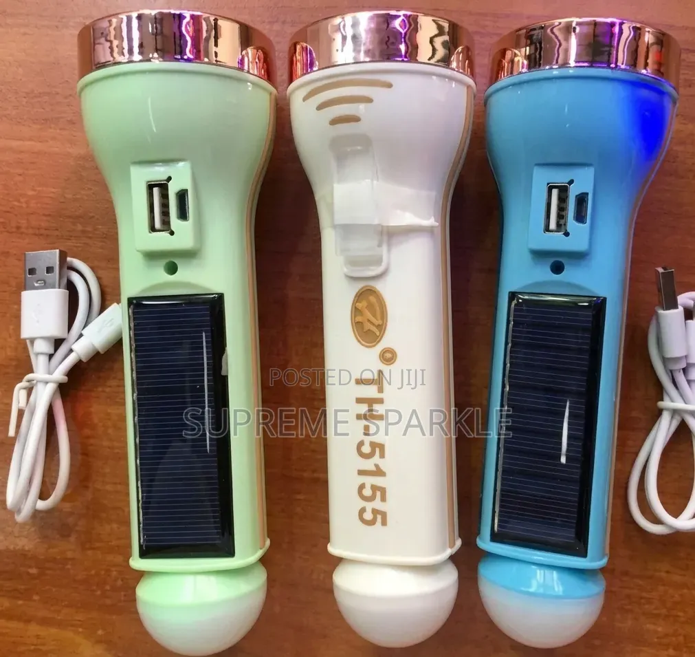 Solar/ Rechargeable Flashlights.(Torch)