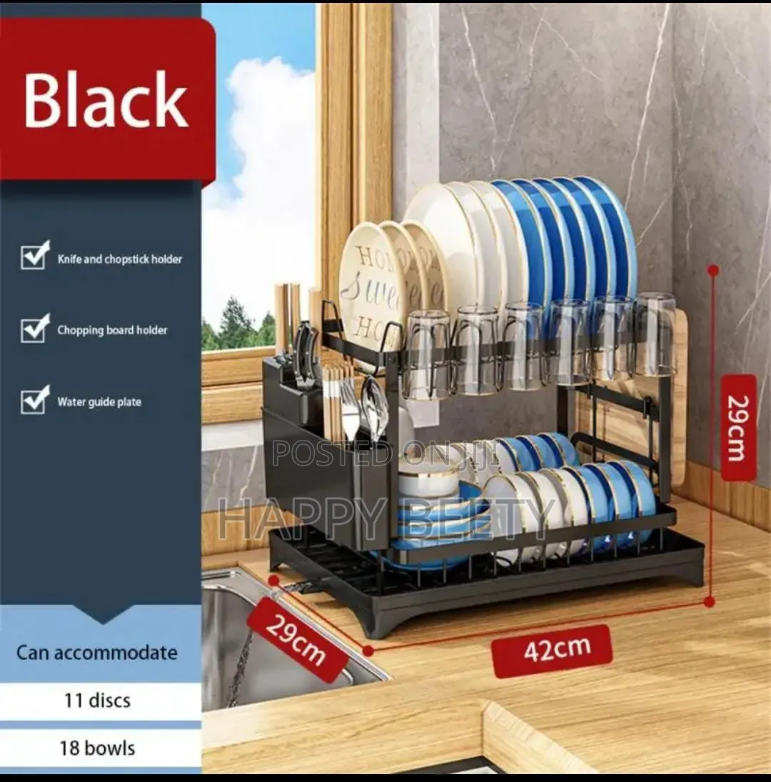 *Quality Carbon 2tier Dishrack*