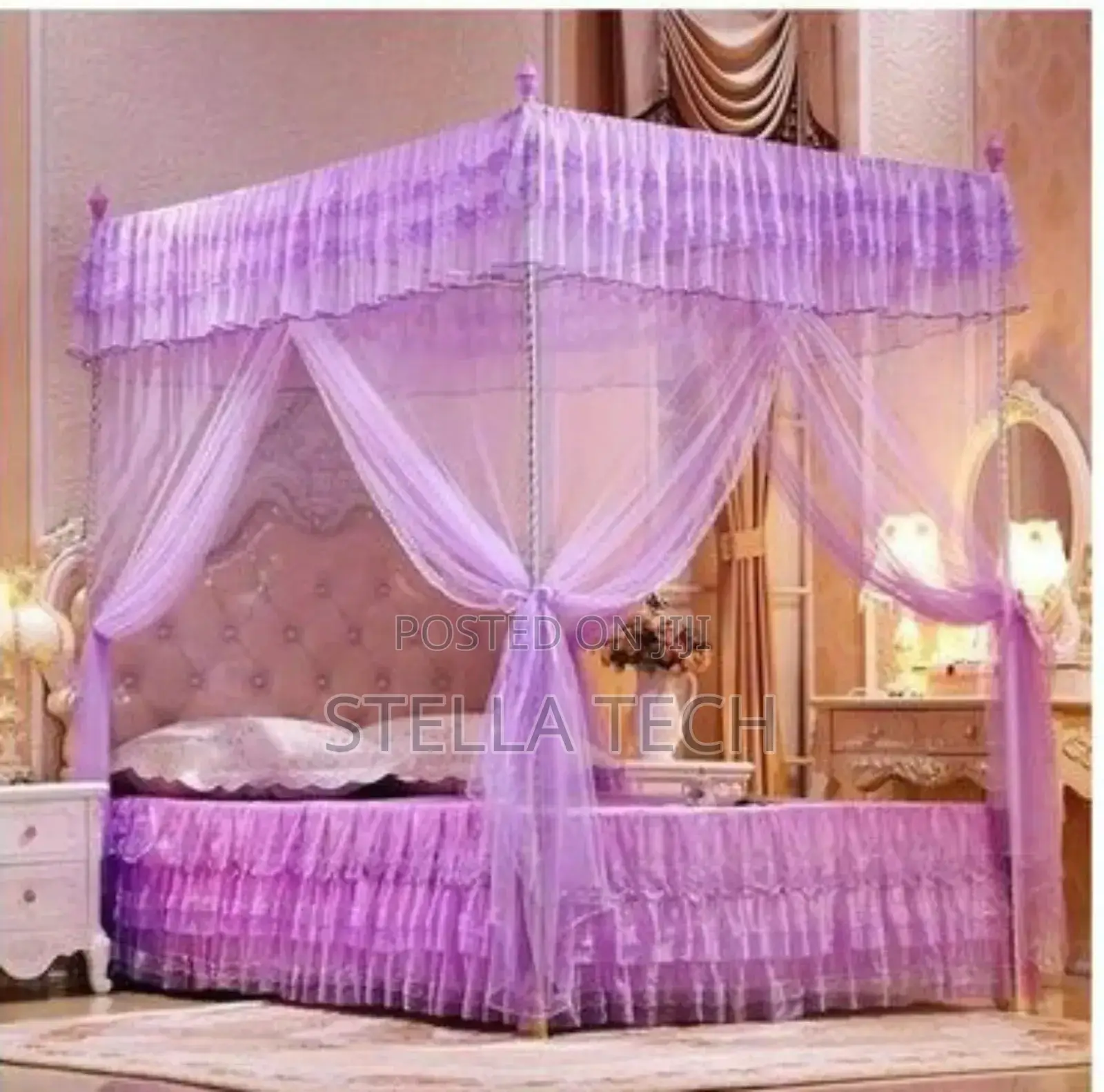 4 Stand Net Rail Mosquito Net