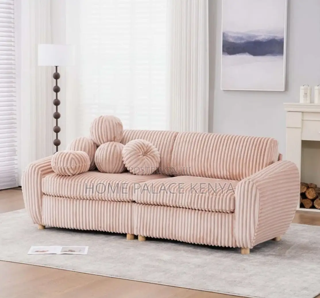 Loveseat: Linen Fabric 2-Seater Loveseat With High-Density Cushioning