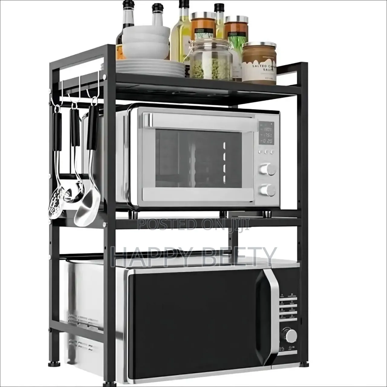 *Expandable Metallic High Quality Modern Microwave Stand*