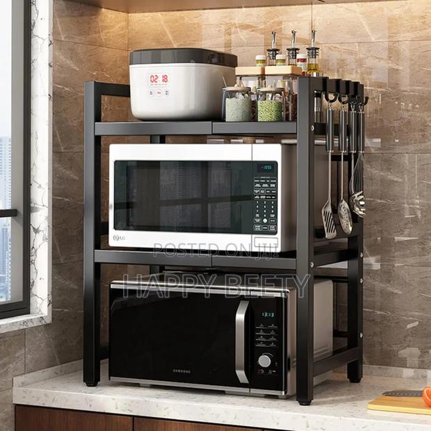 *Expandable Metallic High Quality Modern Microwave Stand* - thumbnail 4