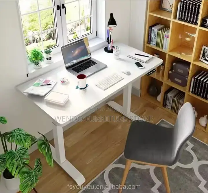 Office Desk; 1.2 Meters Adjustable Height Home Office Electric Tables