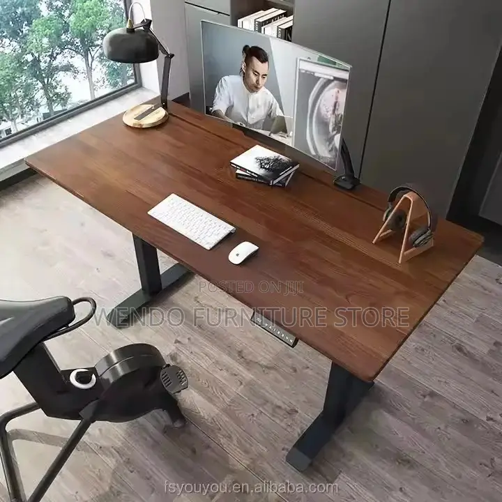 Office Desk; 1.2 Meters Adjustable Height Home Office Electric Tables