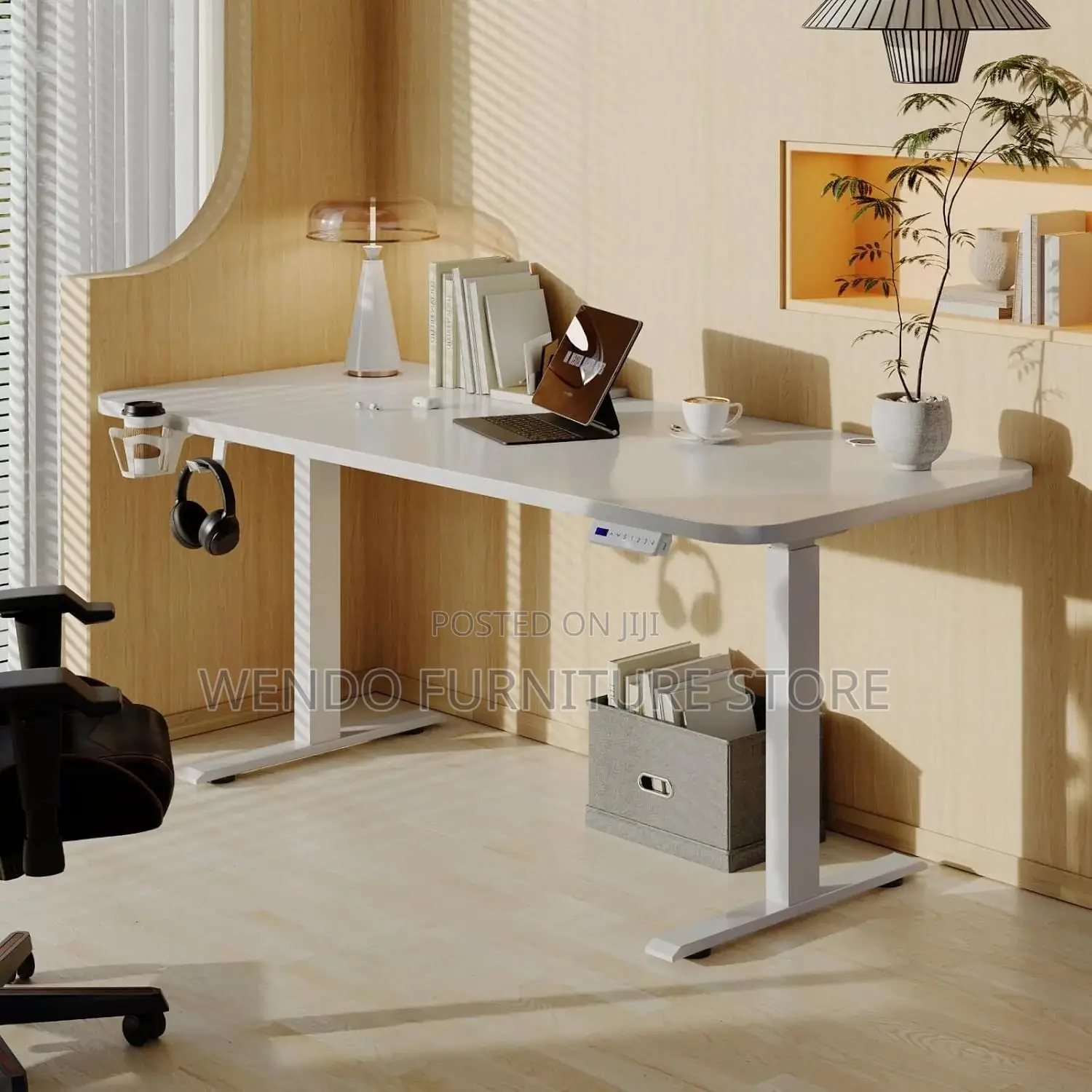 Office Desk; 1.2 Meters Adjustable Height Home Office Electric Tables