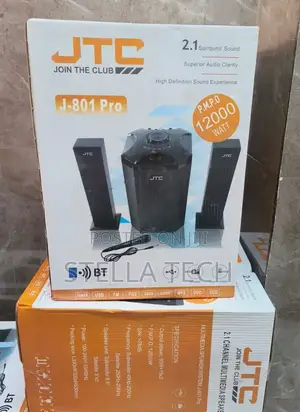 JTC Mtungi 2.1ch Hometheatre-Bt/Fm/Usb-12,000w-System