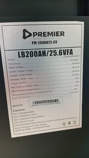 200ah Premier Lithium Battery 24 Volts