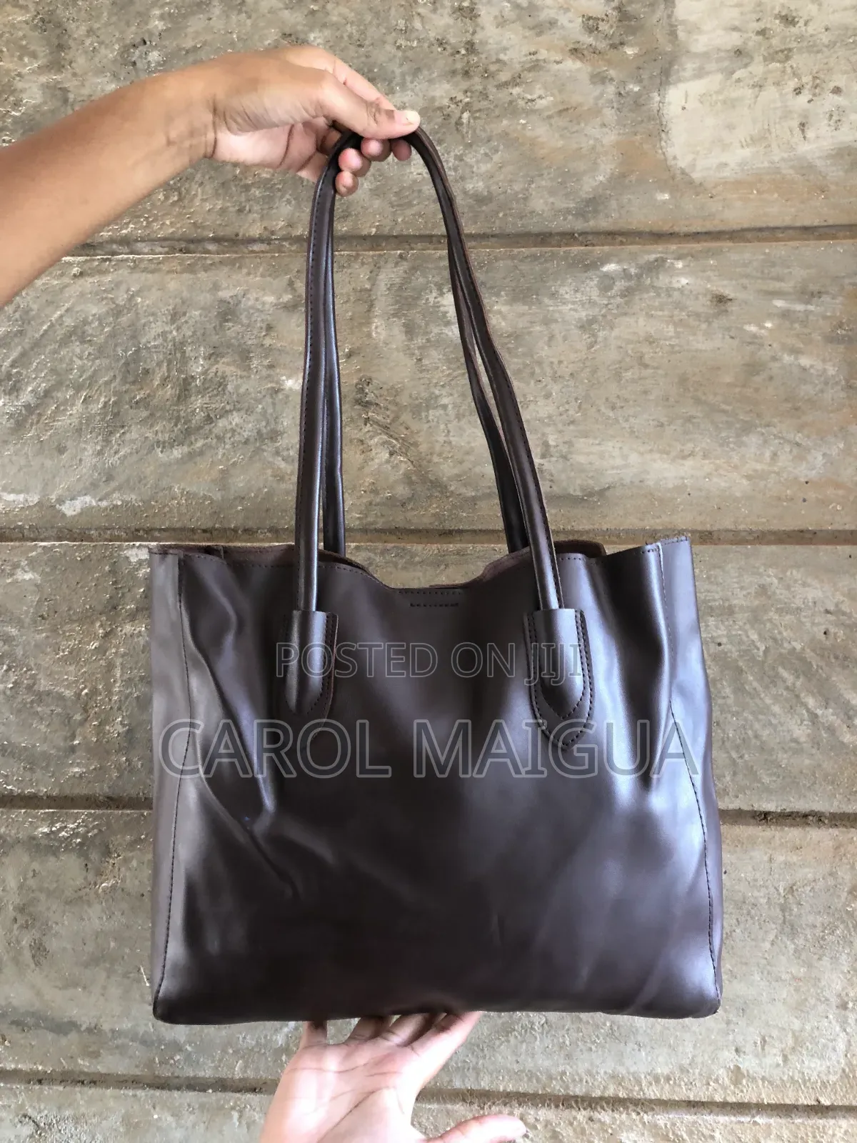 Coffee Brown Tote Bag