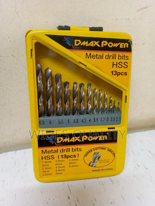 Metal Drill Bits/13 Piece High-Speed Steel Metal Drill Bit Set.