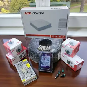 Hikvision 4 1080p 2mp Cctv Cameras Full System Kit With 500gb Harddisk