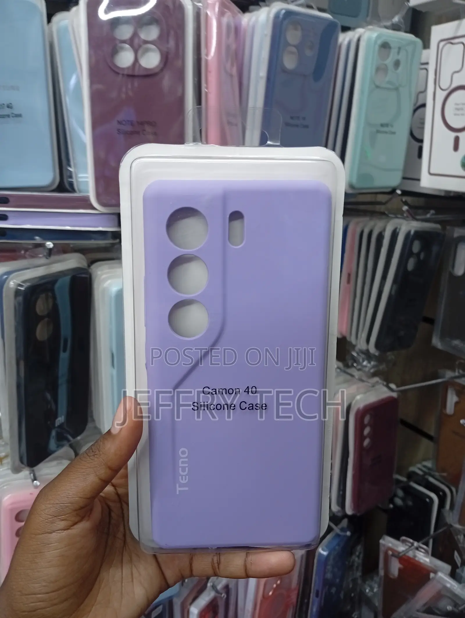 Tecno Camon 40 Anti-Slip Matte Light Purple or Lavender Silicone Cover