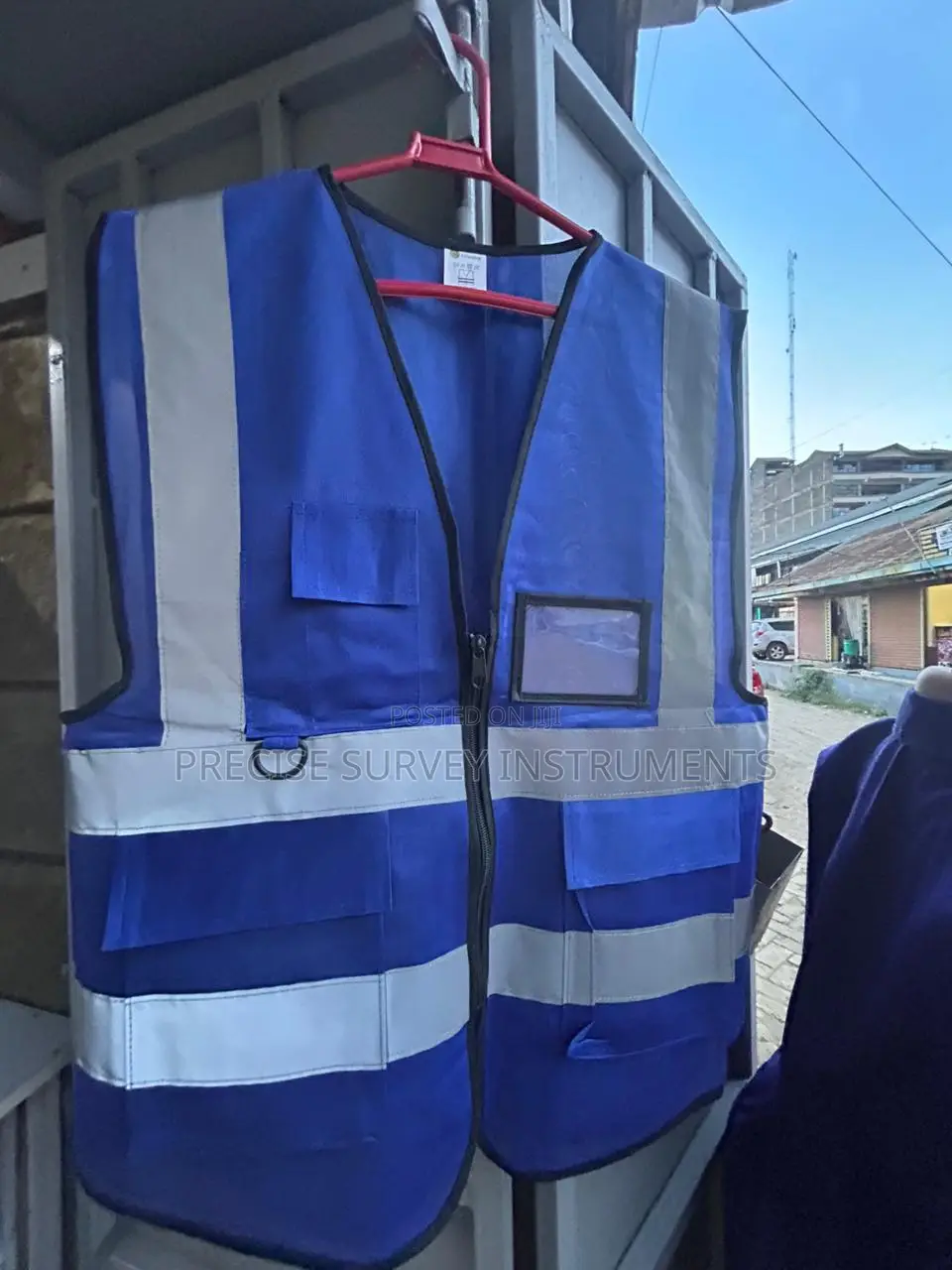 Industrial Reflective Safety Vest With Front Pockets