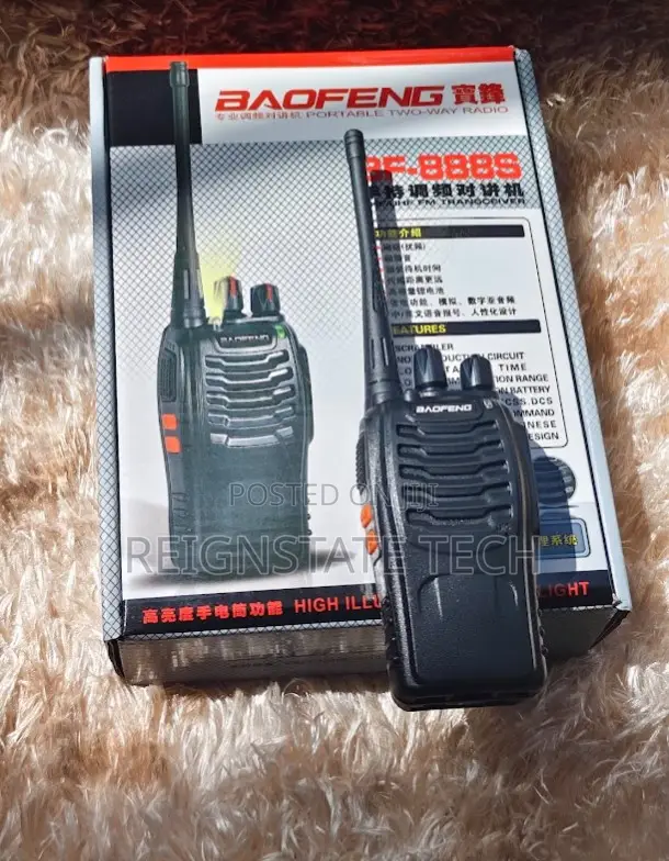 888s Baofeng 2pcs (1pair) Walkie Talkie 3km Radio System