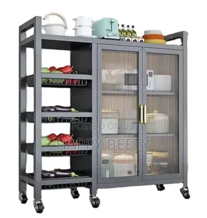 Food Pantry Cabinet for Kitchen With 3 Adjustable Shelves