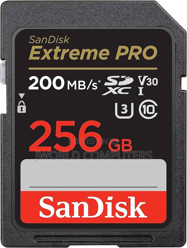 Sandisk 256gb Extreme Pro 200mb/S Micro Sd Card With Adaptor - thumbnail 3