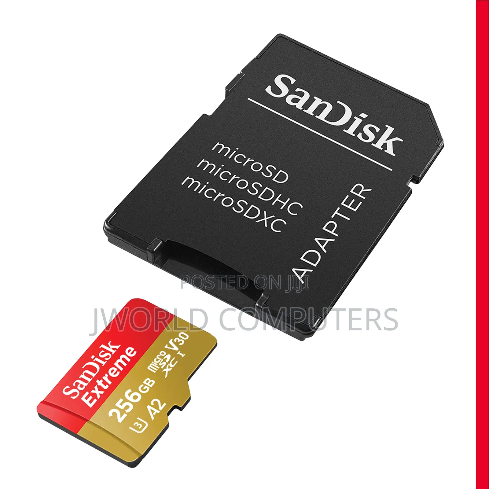 Sandisk 256gb Extreme Pro 200mb/S Micro Sd Card With Adaptor