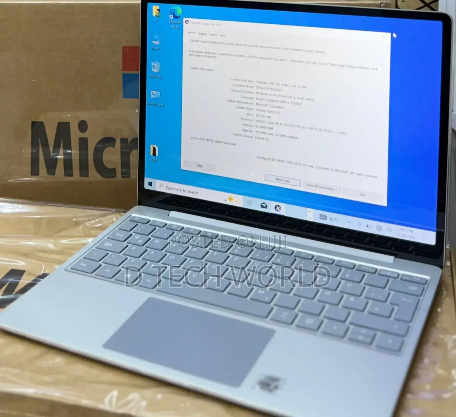 Laptop Microsoft Surface Go 8GB Intel Core i5 SSD 256GB