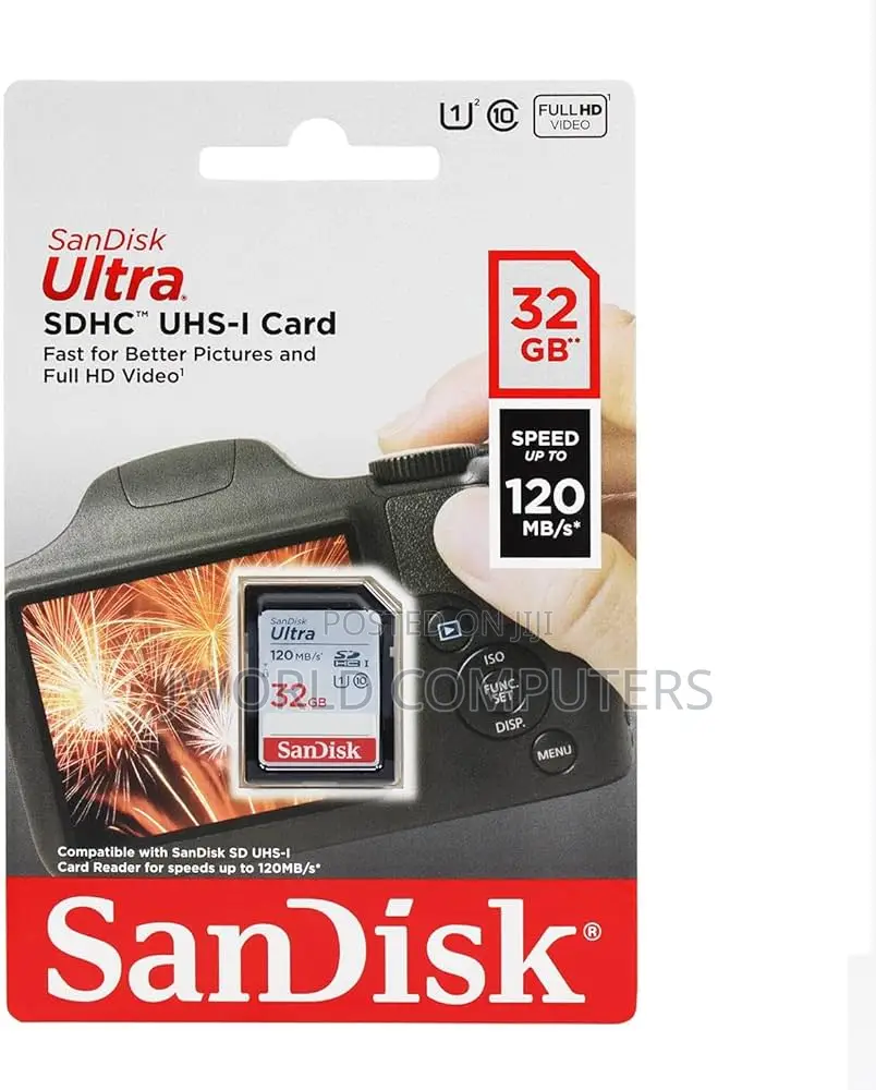 Sandisk 32gb 120mb/S Ultra Sd Card