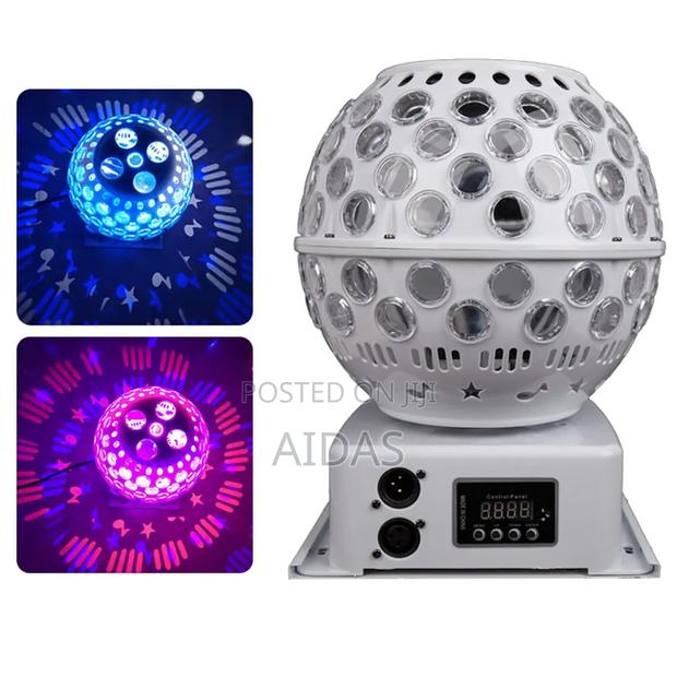 Rotating Crystal Ball Led Sound Activated Dance Disco Strobe Light - thumbnail 2