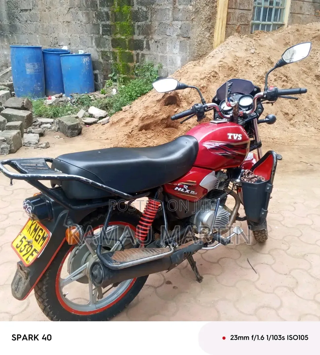 TVS HLX Plus ES 2024 Red