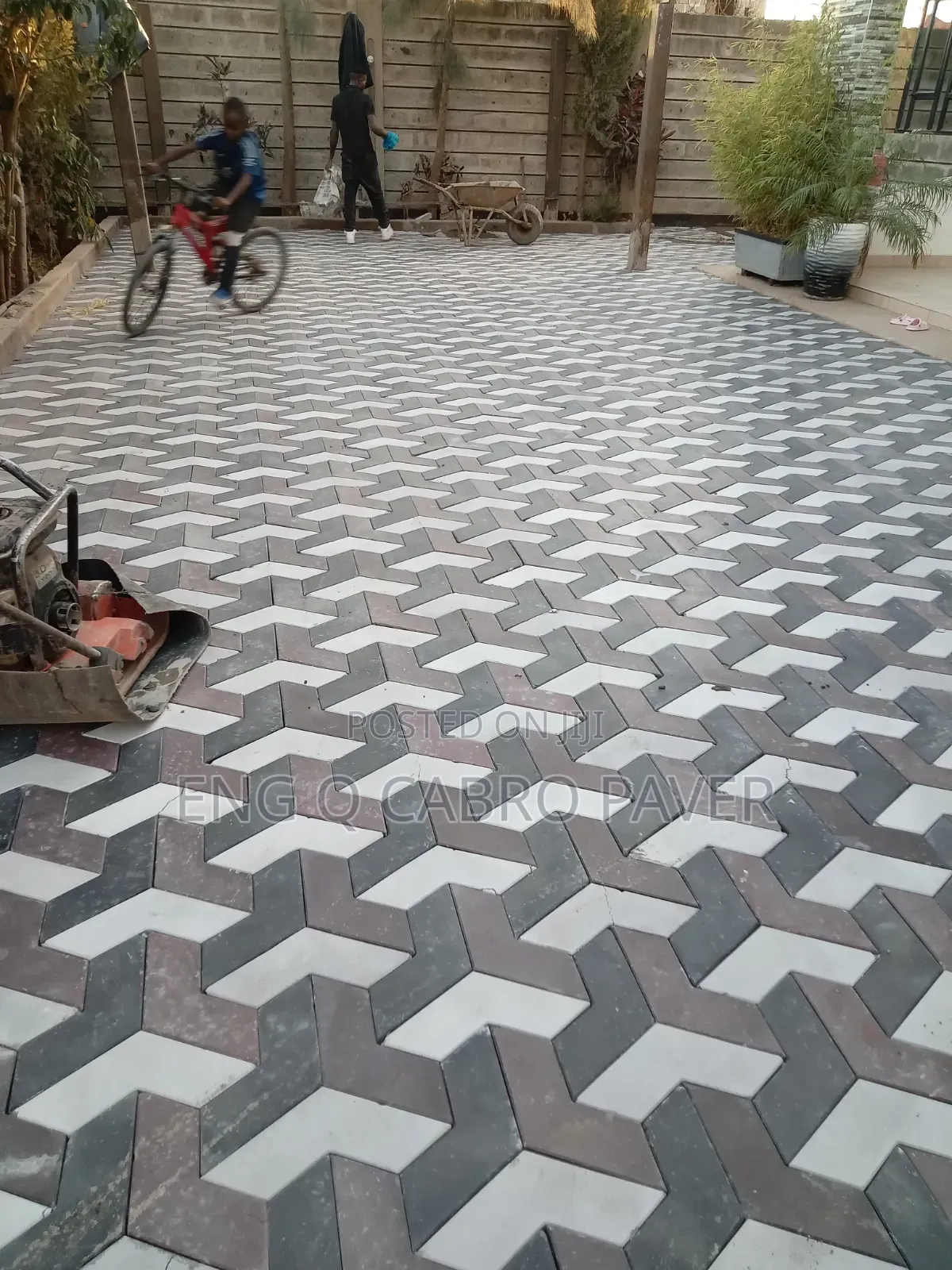 Cabro Installation and Polishing Ground Preparation Landscape