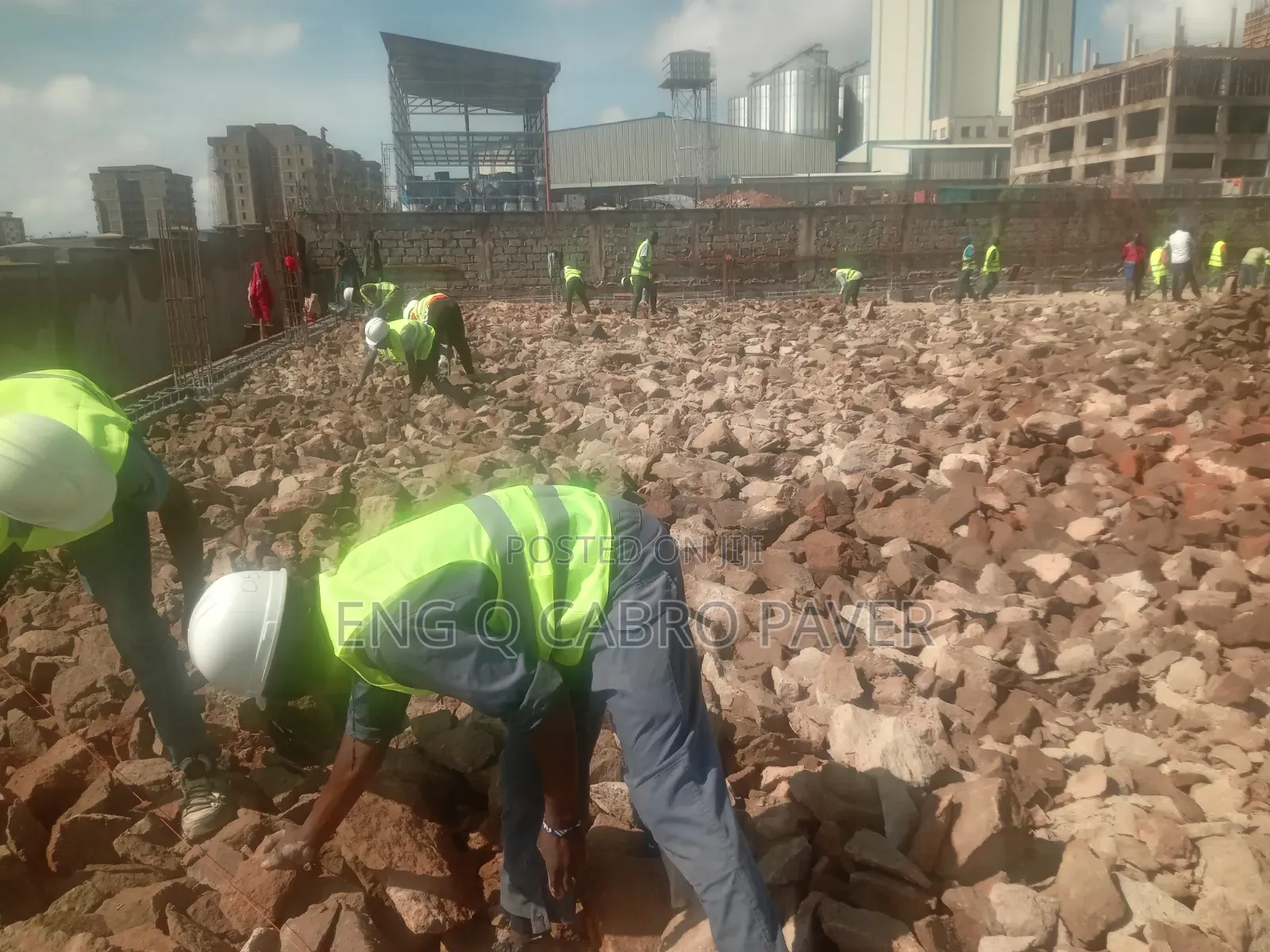 Cabro Installation and Polishing Ground Preparation Landscape