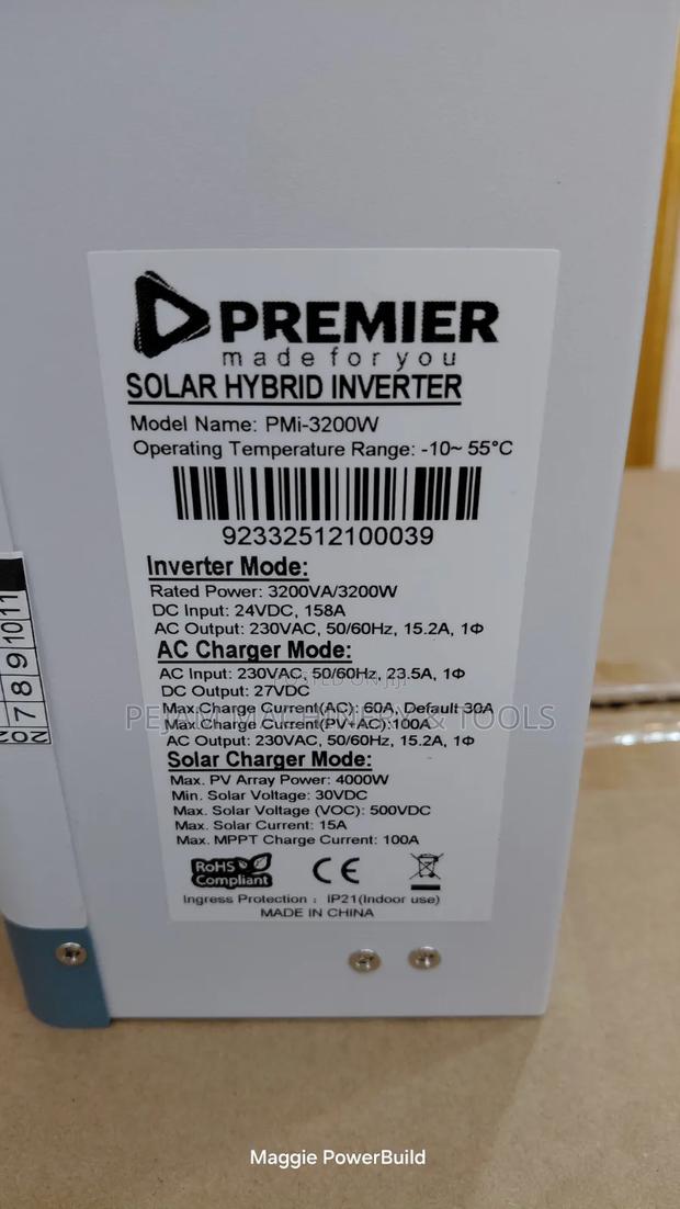 Premier 3.2kw 24v Solar Pure Sine Wave Hybrid Inverter - thumbnail 4