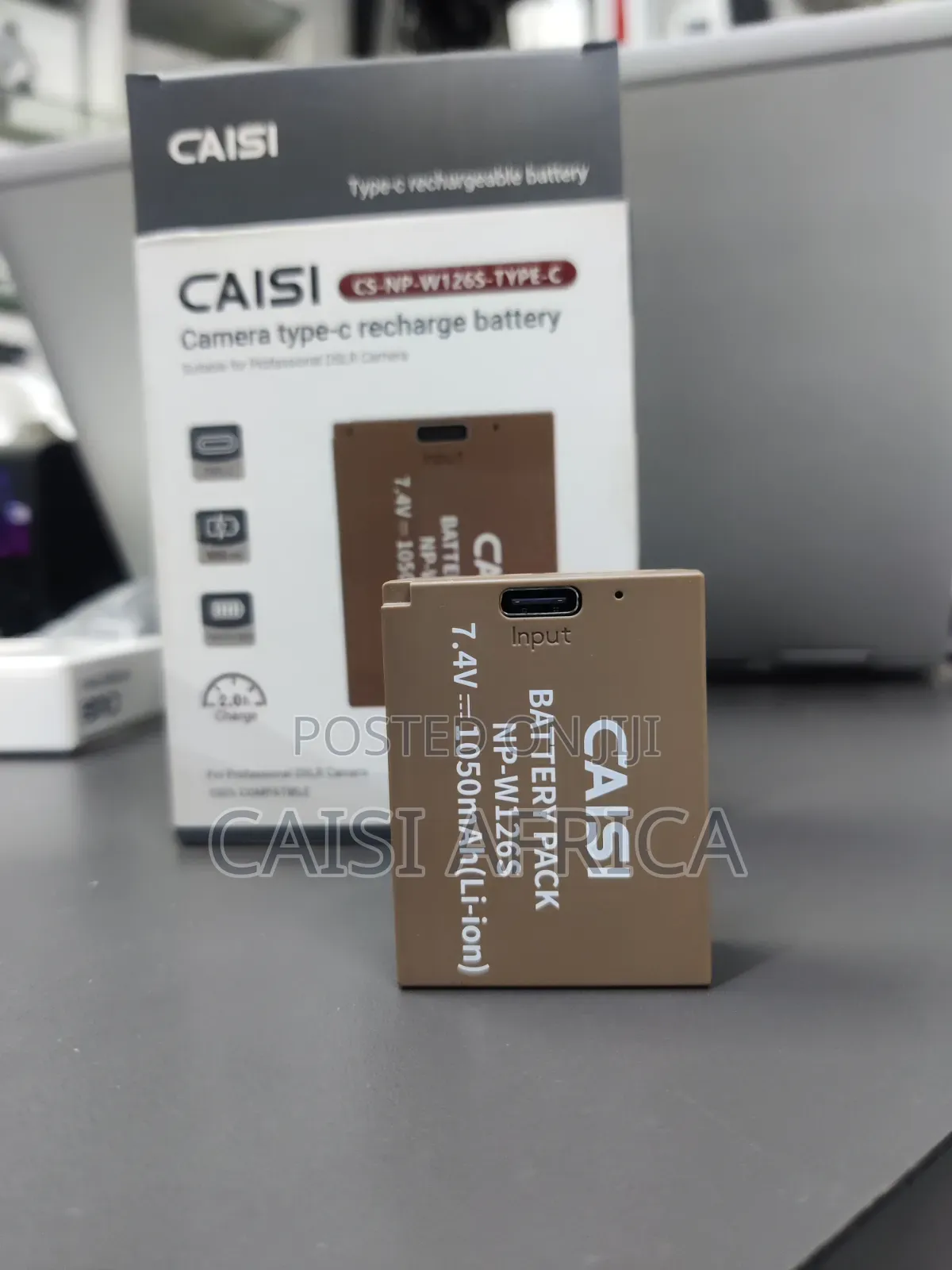 Caisi Np-W126s Type-C Rechargeable Battery 1050mah