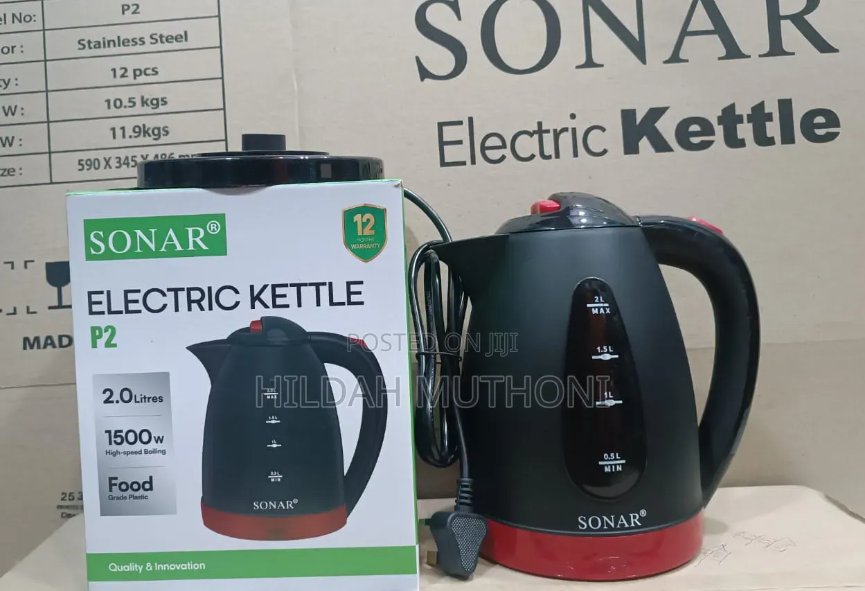 2.0 Litres Sonar Plastic Kettle