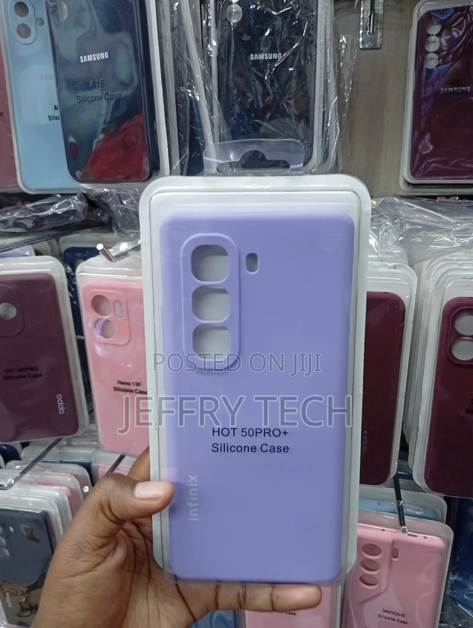 Infinix Hot 50 Pro+ Silicone Rubber With a Soft-Touch Exterior Case