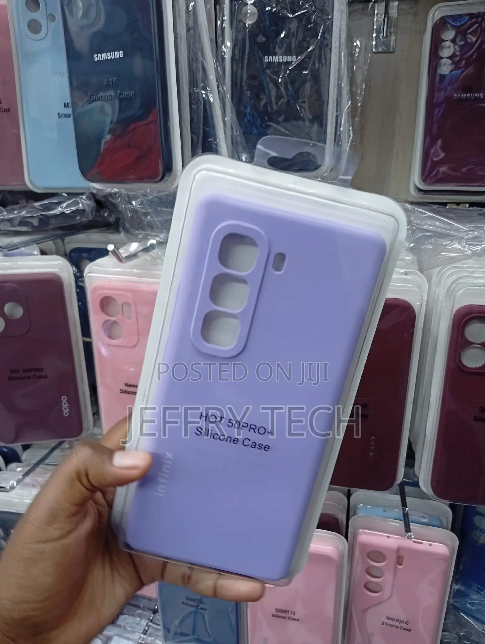 Infinix Hot 50 Pro+ Silicone Rubber With a Soft-Touch Exterior Case