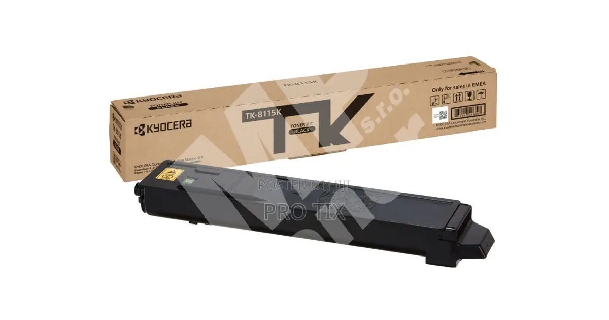 Kyocera Original Black Toner 12000 Pages Tk-8115k