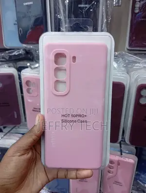 Infinix Hot 50 Pro+Soft-Touch Grip-Hard Silicone